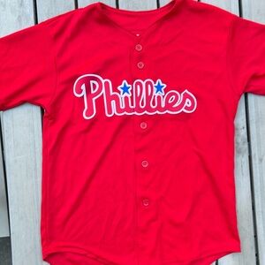 Like New Philadelphia Phillies jersey by Majestic  youth size medium.